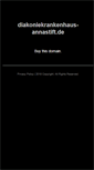 Mobile Screenshot of diakoniekrankenhaus-annastift.de